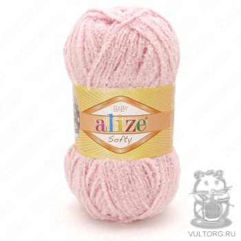 Пряжа Alize Baby Softy, цвет № 340 (Пудра)