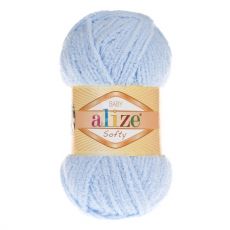 Пряжа Alize Baby Softy, цвет № 183 (Светло-голубой)