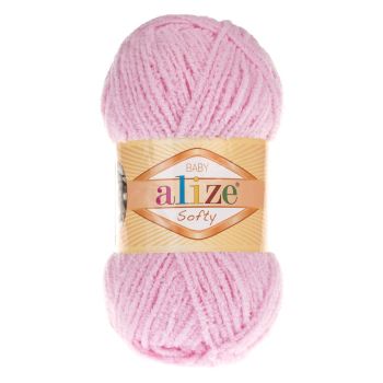 Пряжа Alize Baby Softy, цвет № 185 (Детский розовый)