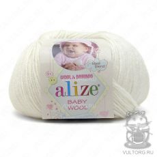 Пряжа Alize Baby Wool, цвет № 55 (Белый)
