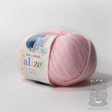 Пряжа Alize Baby Wool, цвет № 184 (Пудра)