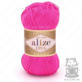 Пряжа Alize Diva, цвет № 561 (Светлая фуксия)