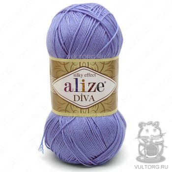 Пряжа Alize Diva, цвет № 347 (Голубой)