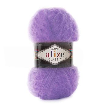 Пряжа Alize Mohair Classic New, цвет № 206 (Виолет)