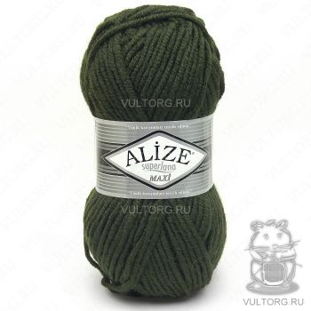 Пряжа Alize Superlana Maxi, цвет № 241 (Темно-зелёный)