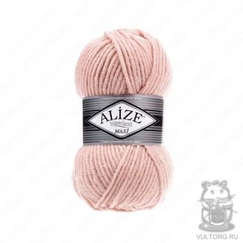 Пряжа Alize Superlana Maxi, цвет № 523 (Кристально-розовый)