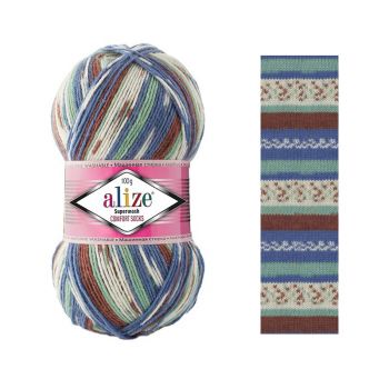 Пряжа Alize Superwash Comfort Socks, цвет № 7653