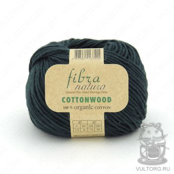 Пряжа Fibra Natura Cottonwood, цвет № 41115 (Темно-зелёный)