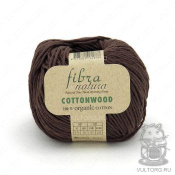 Пряжа Fibra Natura Cottonwood, цвет № 41131 (Коричневый)