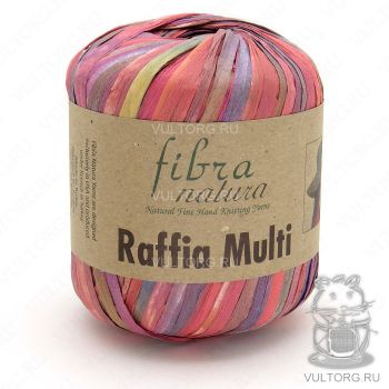 Пряжа Fibra Natura Raffia Multi, цвет № 117-01