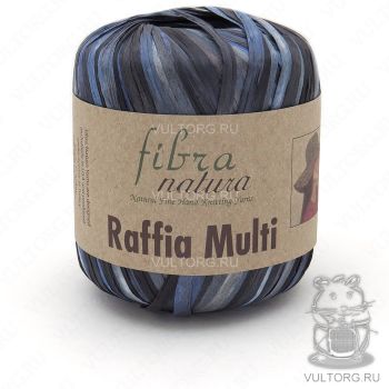 Пряжа Fibra Natura Raffia Multi, цвет № 117-07