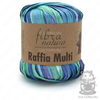 Пряжа Fibra Natura Raffia Multi, цвет № 117-11