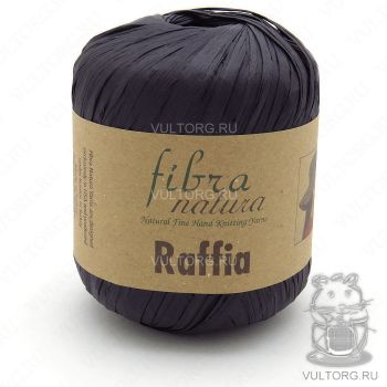 Пряжа Fibra Natura Raffia, цвет № 116-12 (Черный)