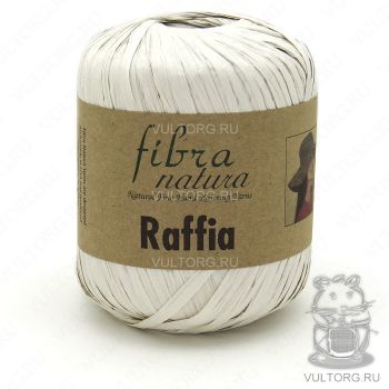 Пряжа Fibra Natura Raffia, цвет № 116-15 (Белый)