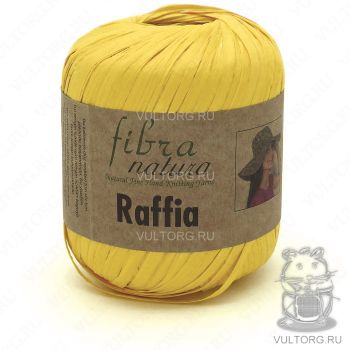 Пряжа Fibra Natura Raffia, цвет № 116-18 (Желтый)