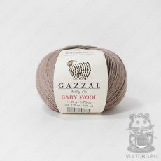 Пряжа Gazzal Baby Wool, цвет № 835 (Темно-бежевый)