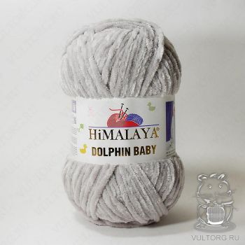Пряжа Himalaya Dolphin Baby 80357 (Светло-серый)