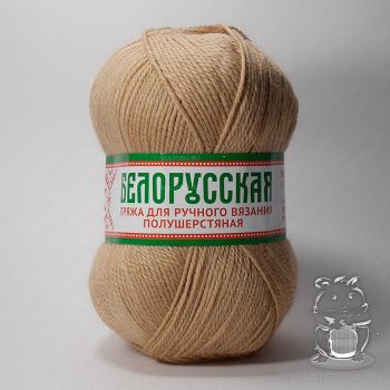 Пряжа Камтекс Белорусская, цвет № 006 (Светло-бежевый)