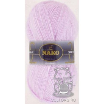 Пряжа Nako Mohair Delicate, цвет № 6116 (Светло-сиреневый)