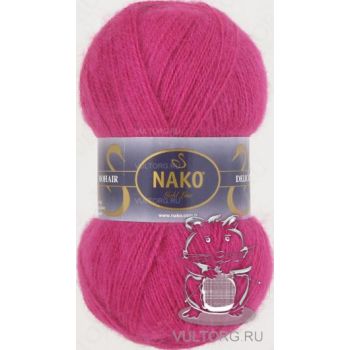 Пряжа Nako Mohair Delicate, цвет № 6141 (Ярко-розовый)
