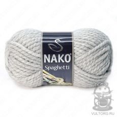 Пряжа Nako Spaghetti, цвет № 195 (Серебряный)