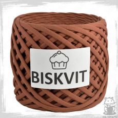 Трикотажная пряжа Biskvit, цвет Брауни