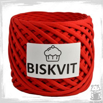 Трикотажная пряжа Biskvit, цвет Красный