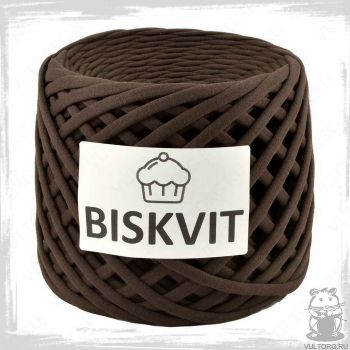 Трикотажная пряжа Biskvit, цвет Шоколад