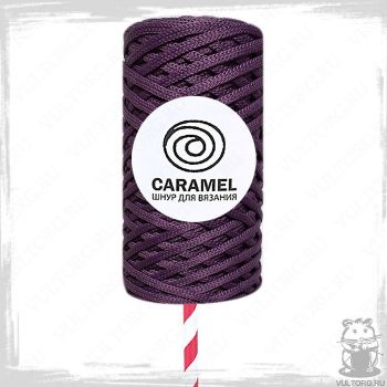 Шнур полиэфирный Caramel 5 мм, цвет Вельвет