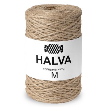 Джутовая пряжа Halva M, цвет Натуральный