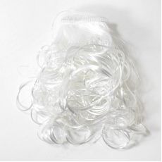 Волосы-кудри трессы h25-28см, L47-50см (белый)