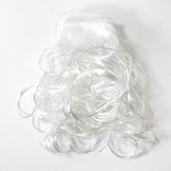 Волосы-кудри трессы h25-28см, L47-50см (белый)