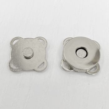 Кнопка 18 мм магнитная пришивная (никель)