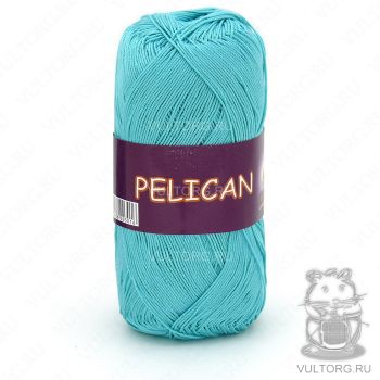 Пряжа Vita Cotton Pelican, цвет № 3999 (Светло-голубая бирюза)
