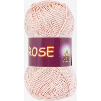 Пряжа Vita Cotton Rose, цвет № 3904 (Светло-розовый)