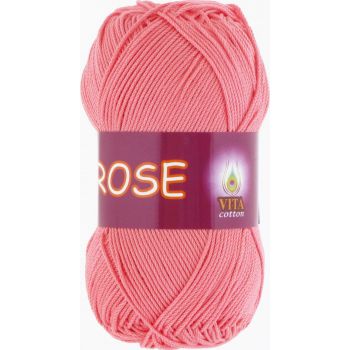 Пряжа Vita Cotton Rose, цвет № 3905 (Розовый коралл)