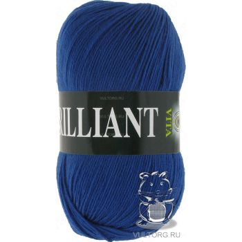 Пряжа Vita Brilliant, цвет № 4989 (Синий сапфир)