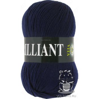 Пряжа Vita Brilliant, цвет № 4990 (Темно-синий)