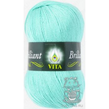 Пряжа Vita Brilliant, цвет № 4992 (Светло-зеленая бирюза)