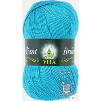 Пряжа Vita Brilliant, цвет № 4993 (Голубая бирюза)
