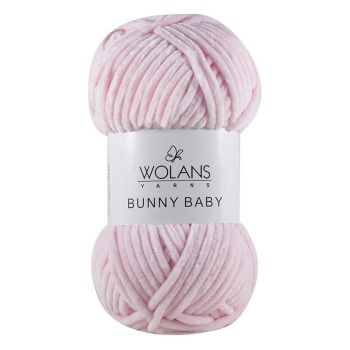 Пряжа Wolans Bunny Baby, цвет № 04 (Светло-розовый)