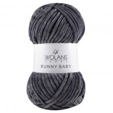 Пряжа Wolans Bunny Baby, цвет № 09 (Темно-серый)