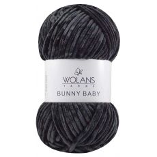 Пряжа Wolans Bunny Baby, цвет № 10 (Черный)