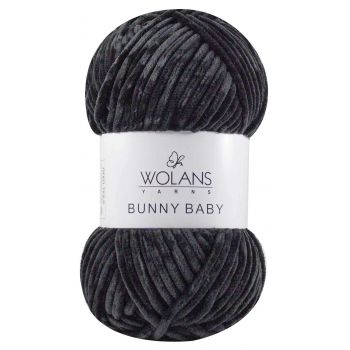 Пряжа Wolans Bunny Baby, цвет № 10 (Черный)