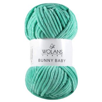 Пряжа Wolans Bunny Baby, цвет № 13 (Светло-бирюзовый)