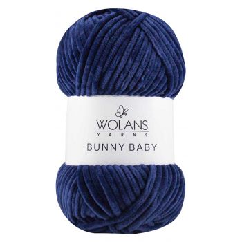Пряжа Wolans Bunny Baby, цвет № 17 (Темно-синий)