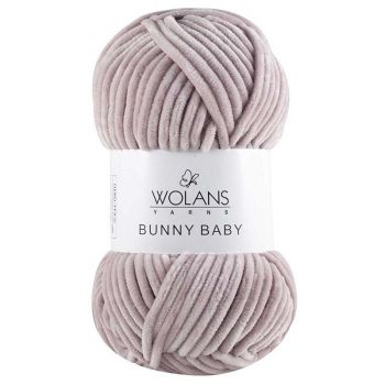 Пряжа Wolans Bunny Baby, цвет № 24 (Речной жемчуг)
