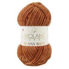 Пряжа Wolans Bunny Baby, цвет № 28 (Светло-коричневый)