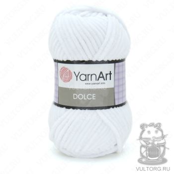 Пряжа YarnArt Dolce, цвет № 741 (Белый)