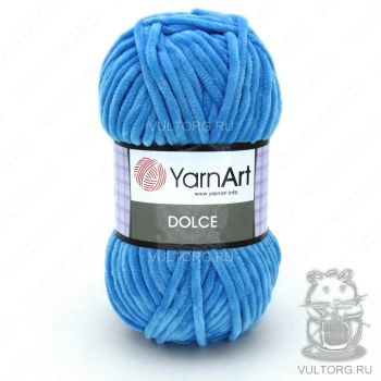 Пряжа YarnArt Dolce, цвет № 758 (Ярко-голубой)